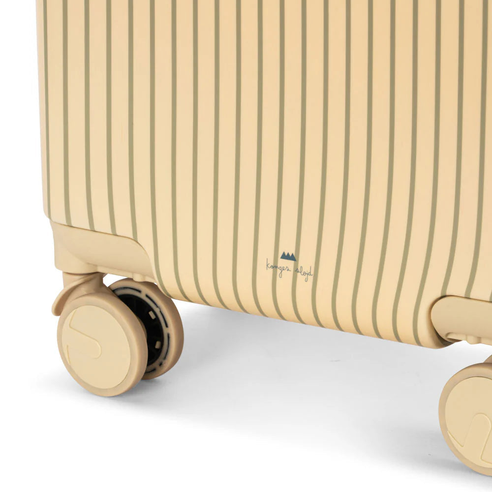 KONGE SLOJD TRAVEL SUITCASE: TEA STRIPE