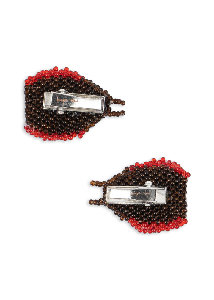 Konges Sløjd Beaded Hair Clip 2pc Ladybug packshot