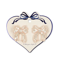 KONGES SLOJD SEQUIN BOW HAIR CLIP 2PC: CAMEO ROSE