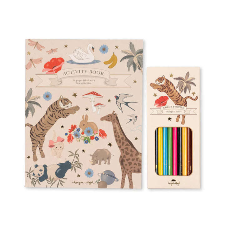 KONGES SLOJD ACTIVITY BOOK WITH COLOUR PENCILS: MULTI