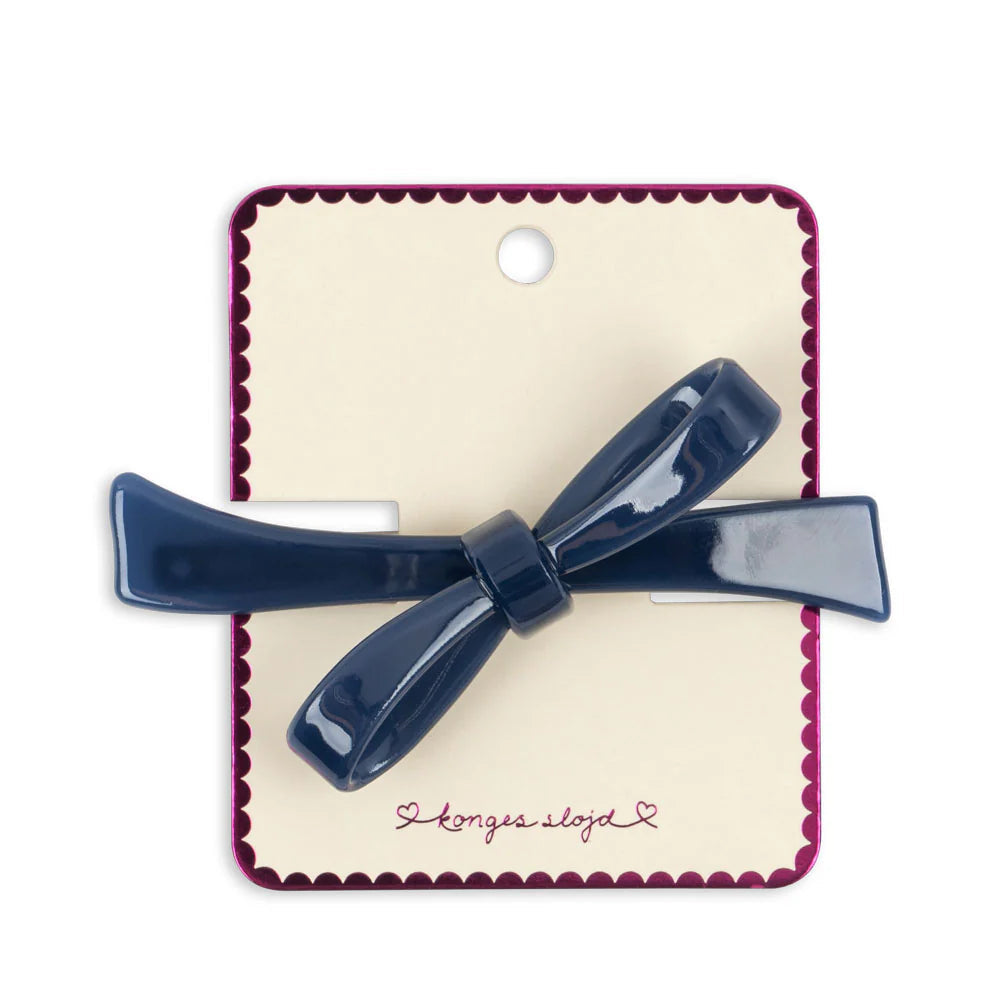 KONGES SLOJD BELMA BOW HAIR CLIP: ENSIGN BLUE