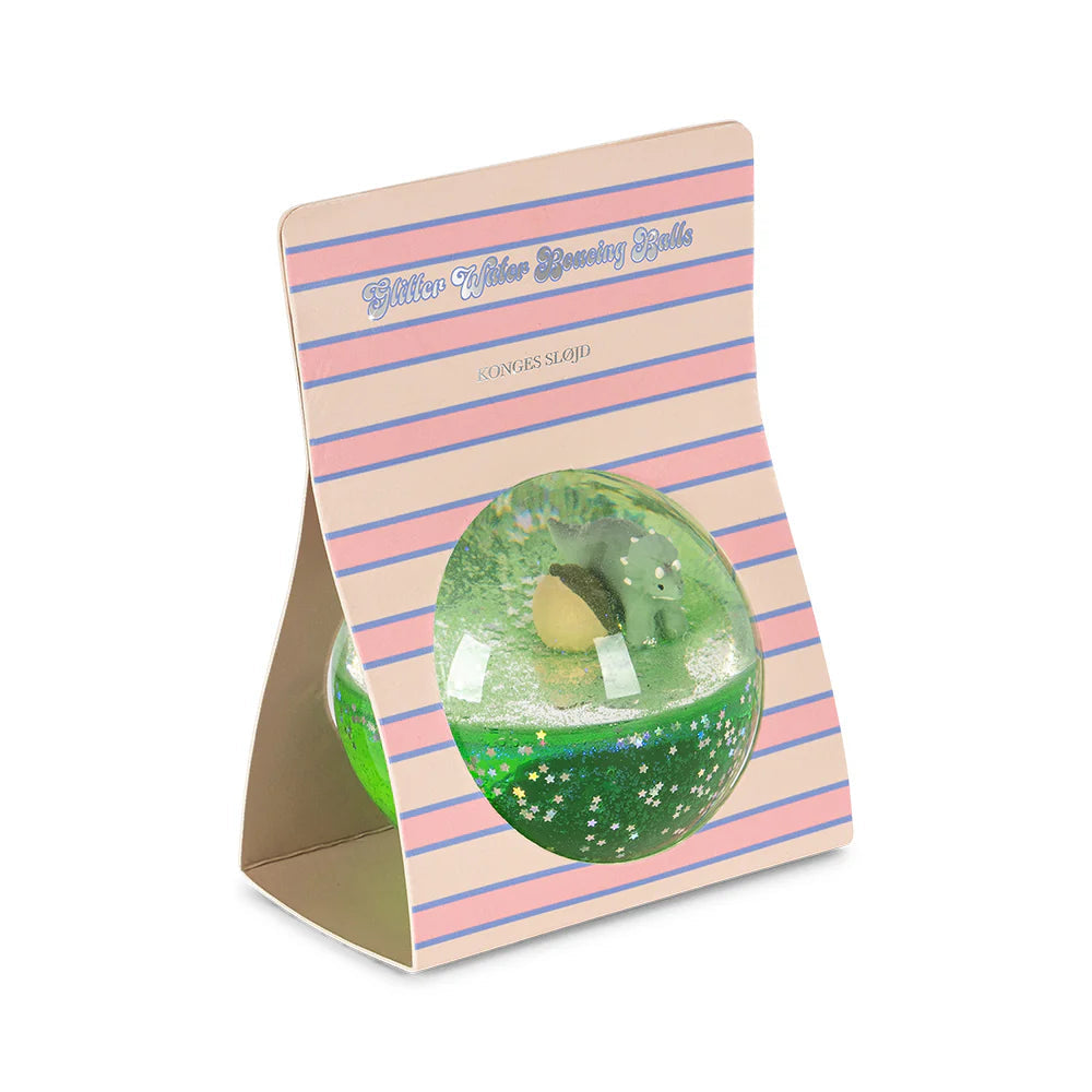 KONGES SLOJD GLITTER BOUNCING WATER BALL: LEMON