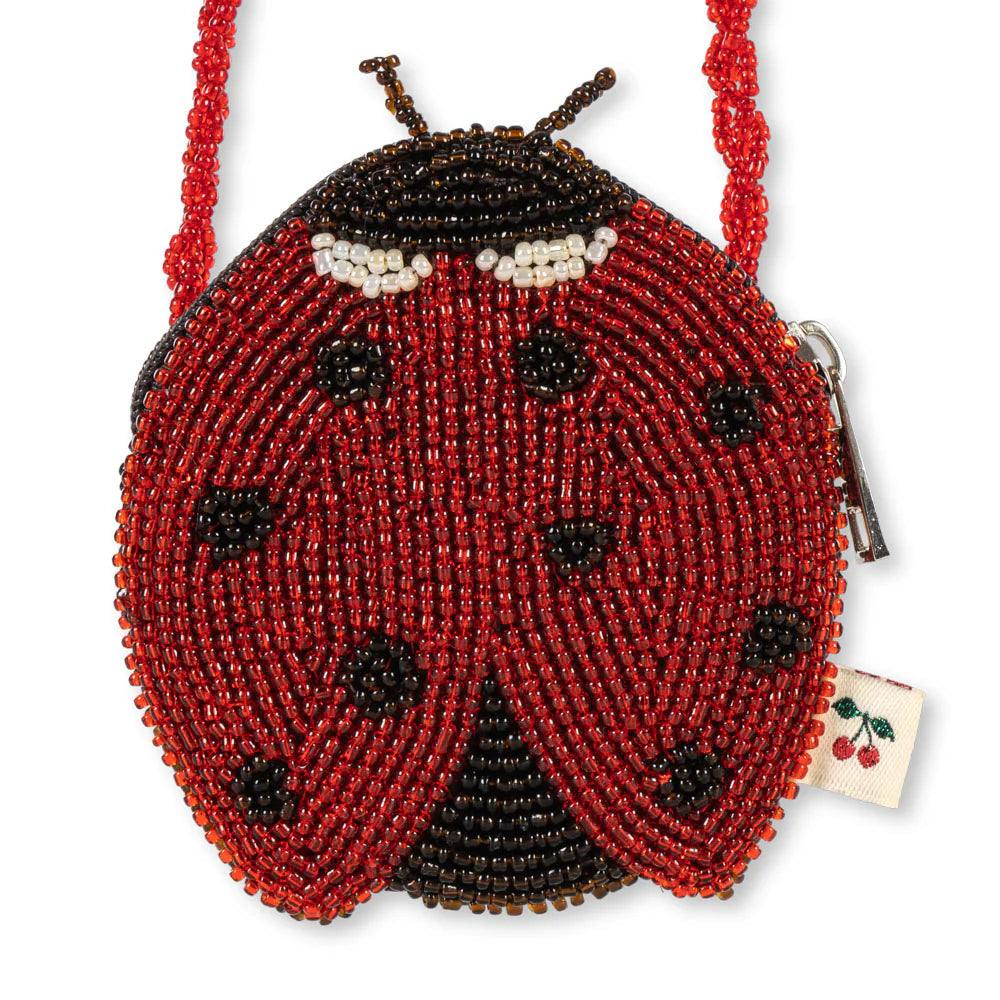 KONGES SLOJD BEADED BAG: LADYBUG