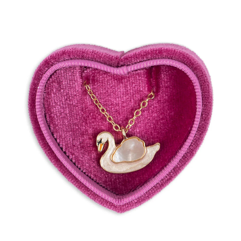 KONGES SLOJD LITTLE NECKLACE BOX: SWAN