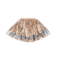 KONGES SLOJD STARLA SEQUIN SKIRT: BRAZILLIAN SAND