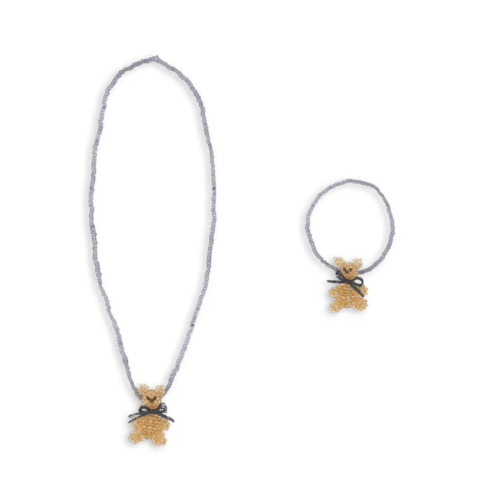 KONGES SLOJD TEDDY NECKLACE &amp; BRACELET 2PC: CAPTAIN&