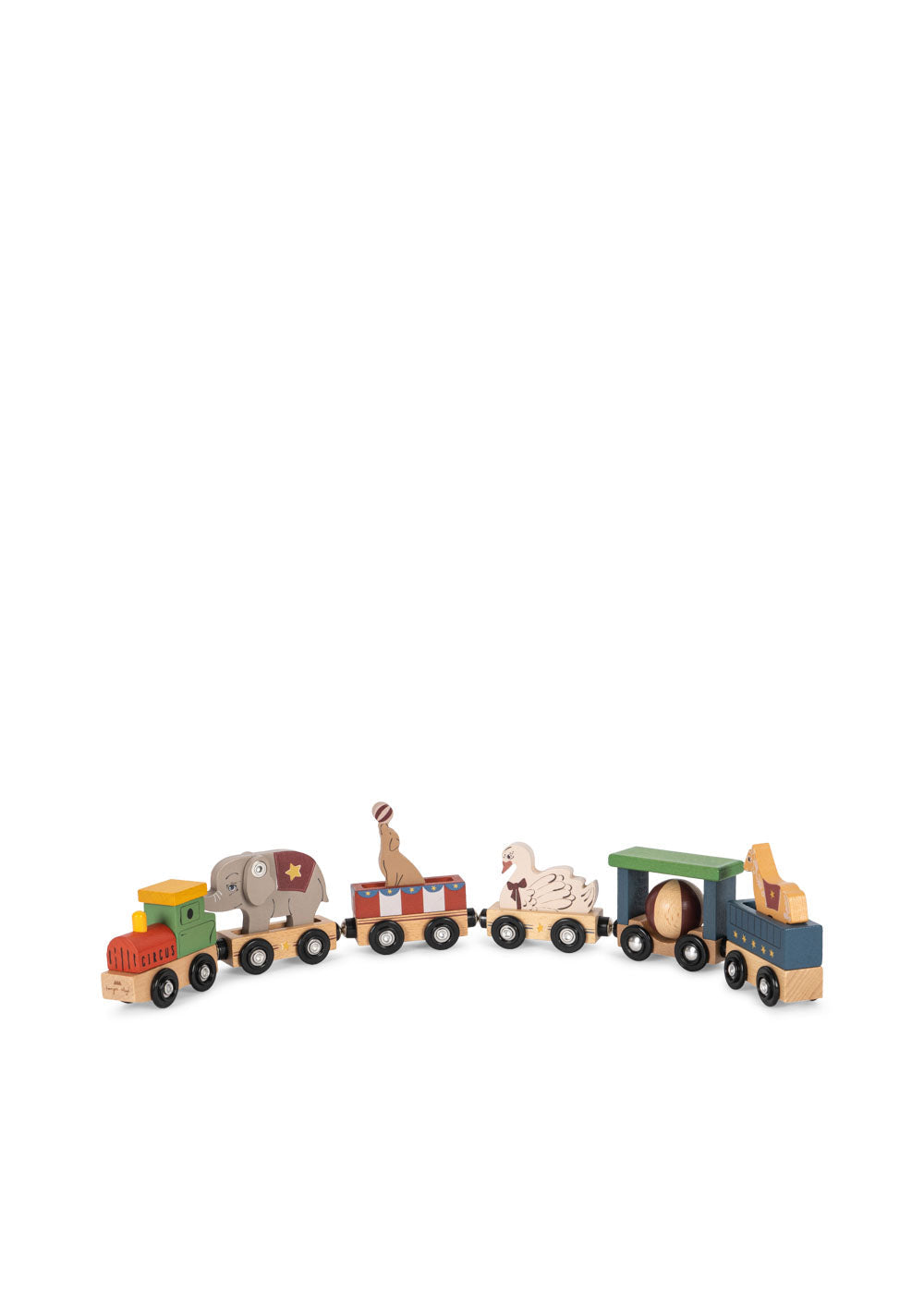 Konges Slojd Wooden Animal Train Multi