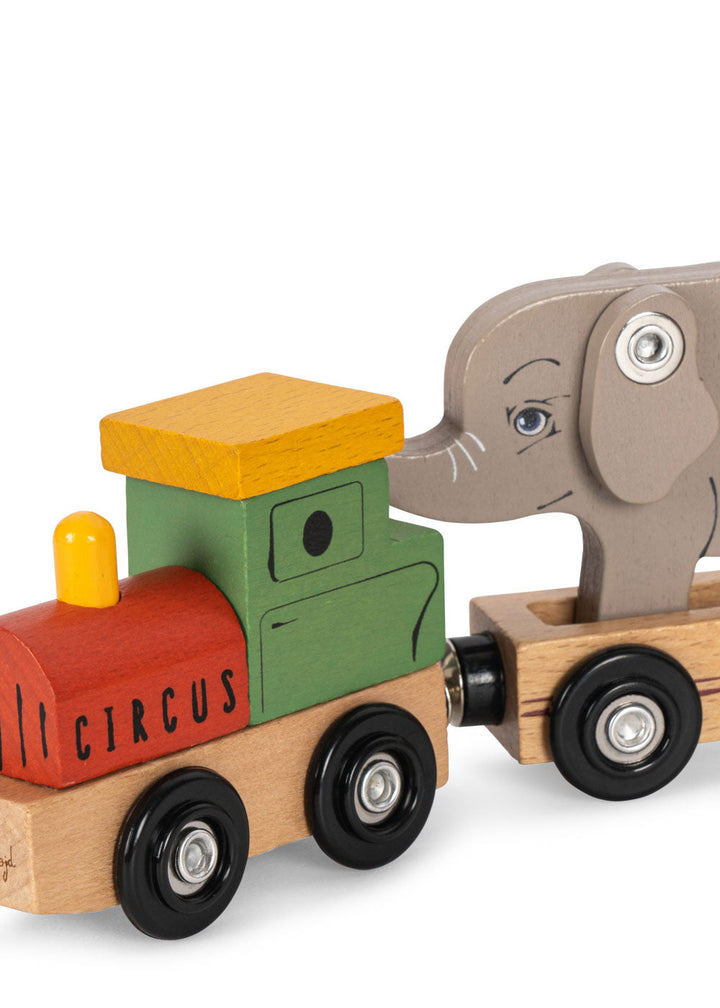Konges Sløjd Wooden Animal Train: Multi - packshot