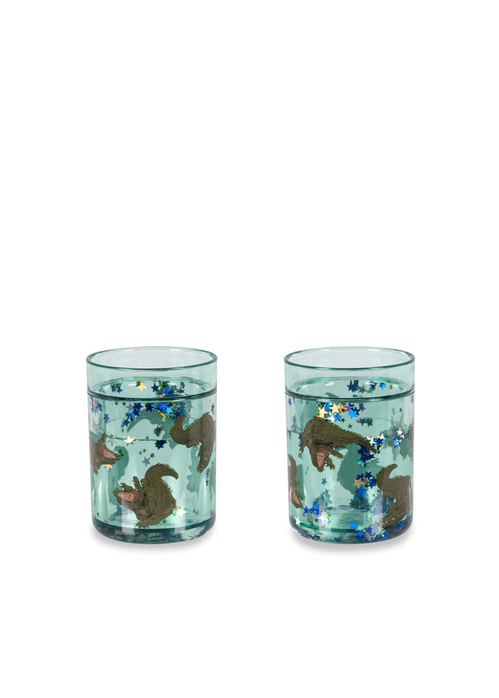 Konges Sløjd 2 Pack Glitter Cups Crocodile
