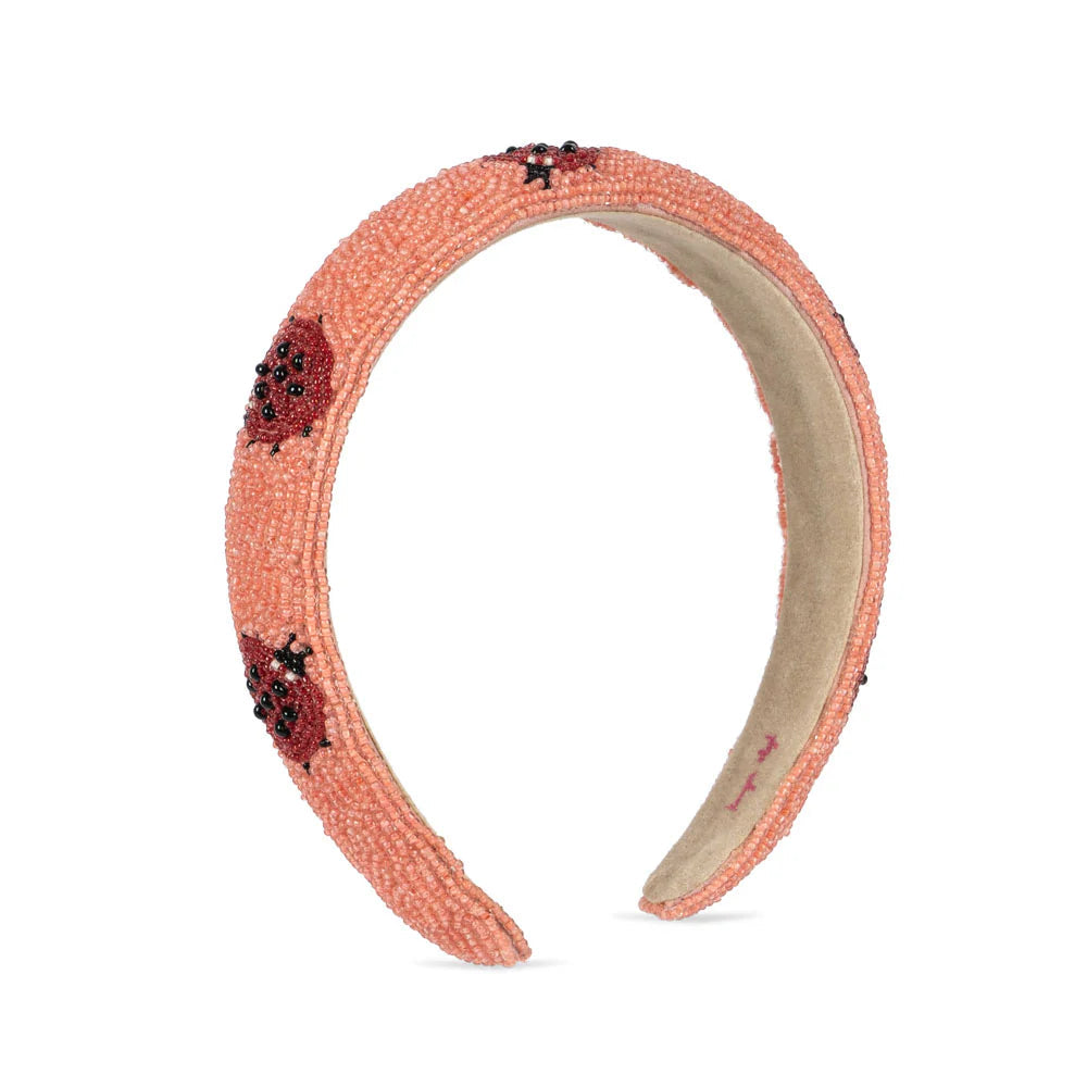 KONGES SLOJD BEADED HAIR BAND: LADYBUG