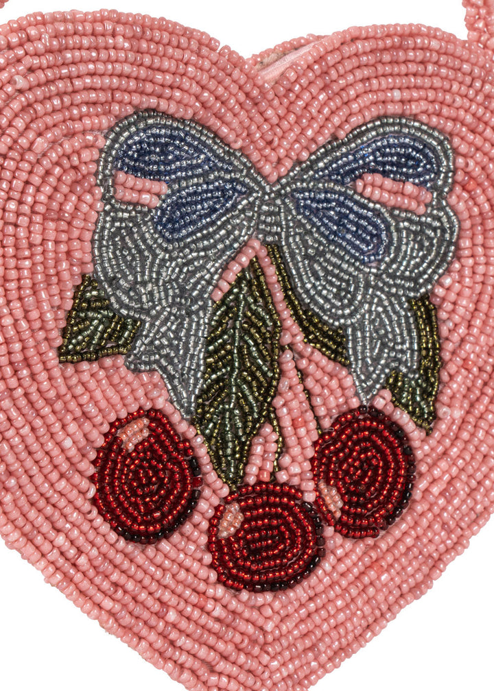 Konges Sløjd Beaded Heart Bag Amarena packshot