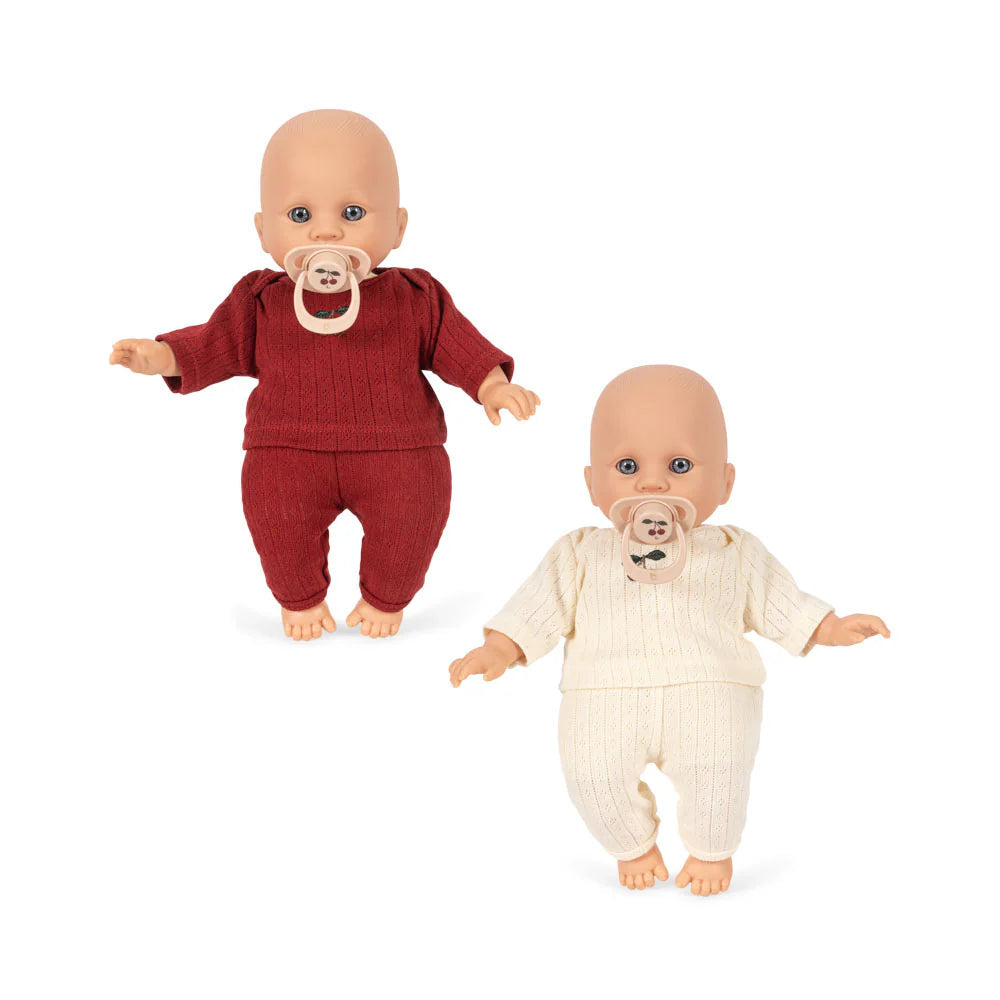 KONGES SLOJD BOBO AND BOBBIE BABY DOLLS: SET OF TWO