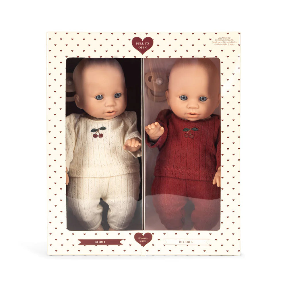 BOBO AND BOBBIE BABY DOLLS: SET OF TWO