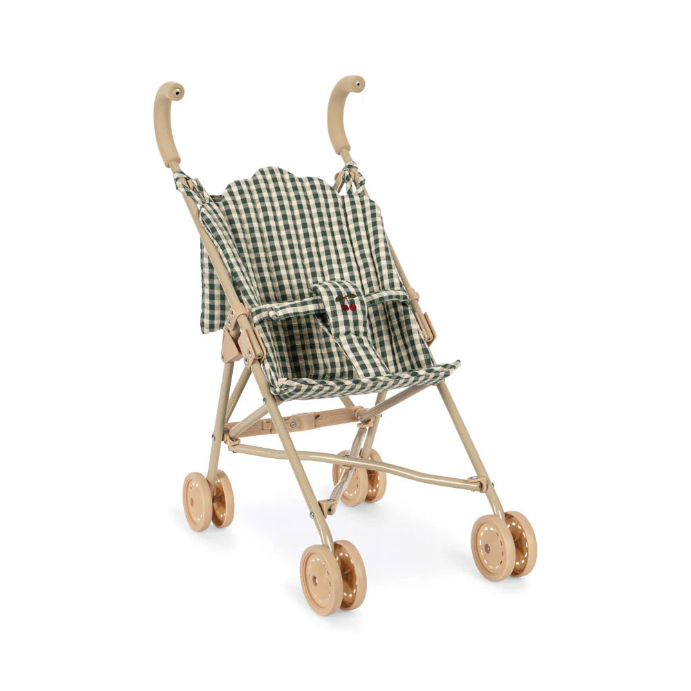 KONGES SLOJD CHEEKY DOLL STROLLER: SMOKE PINE CHECK