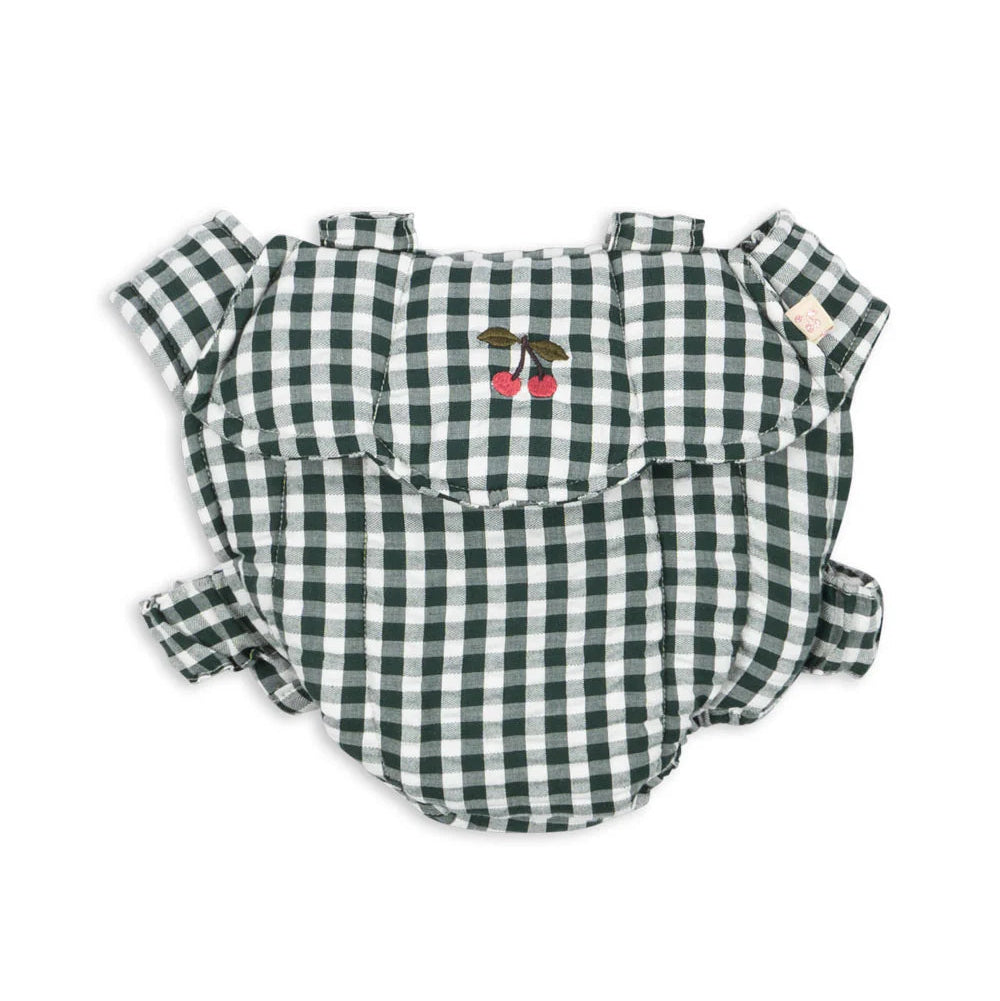 KONGES SLOJD DOLL CARRIER: GREEN CHECK
