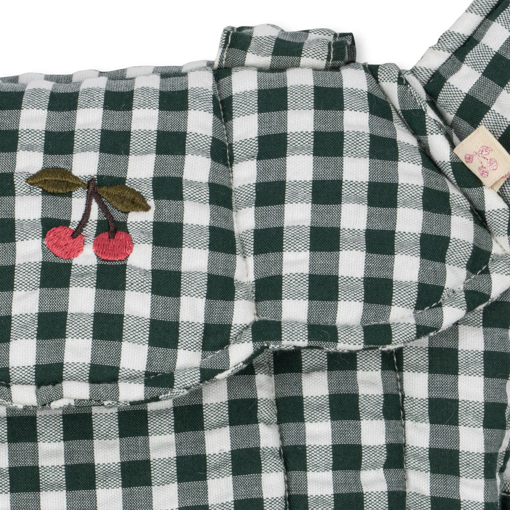 KONGES SLOJD DOLL CARRIER: GREEN CHECK