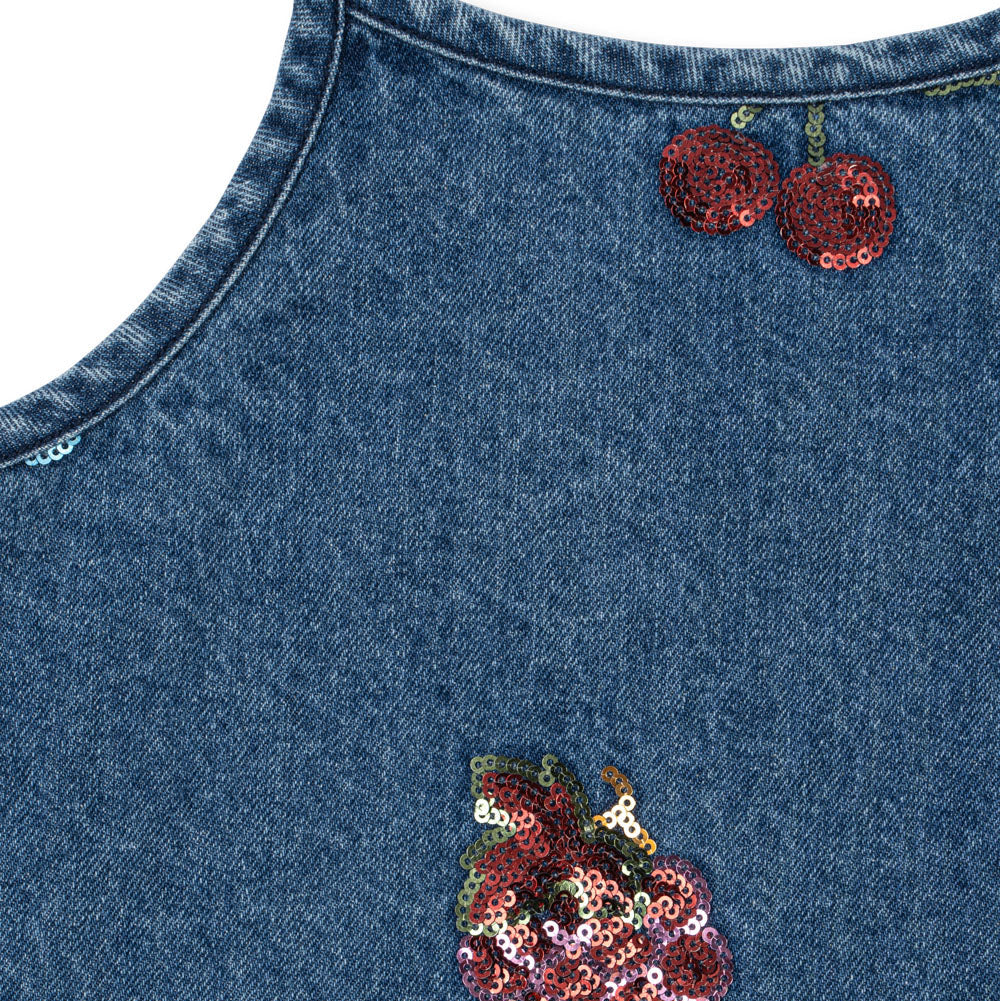 KONGES SLOJD MAGOT SEQUIN STRAP DRESS: VITAMINS