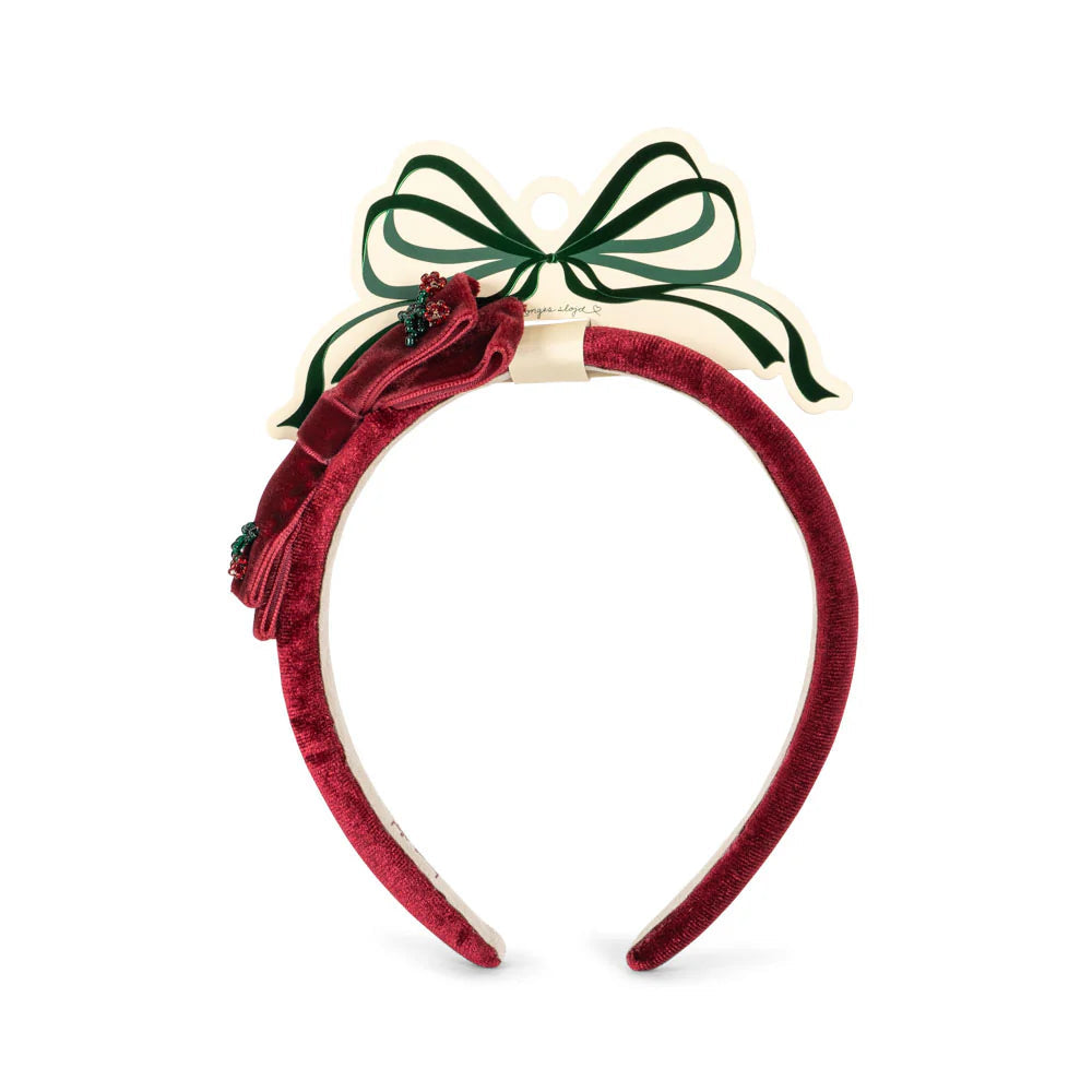 KONGES SLOJD JULIETTE BOW HAIR BAND: RIO RED