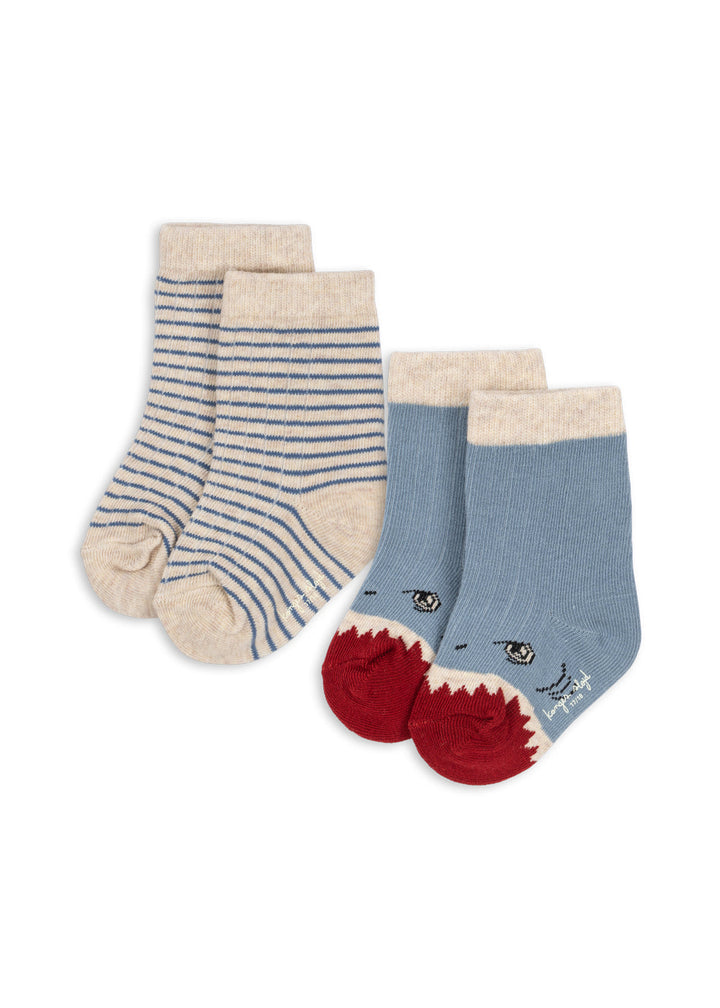 Konges Sløjd Shark Rib Socks 2pc - packshot