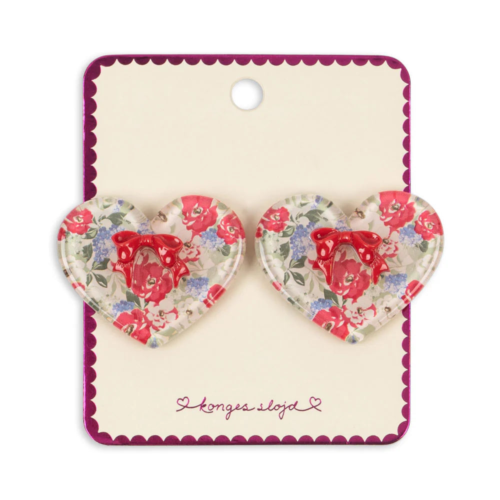 KONGES SLOJD VILMA BOW HAIR CLIP 2PC: FLORIS