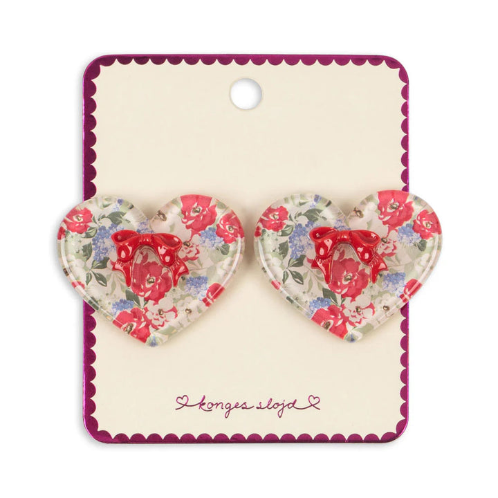 KONGES SLOJD VILMA BOW HAIR CLIP 2PC: FLORIS