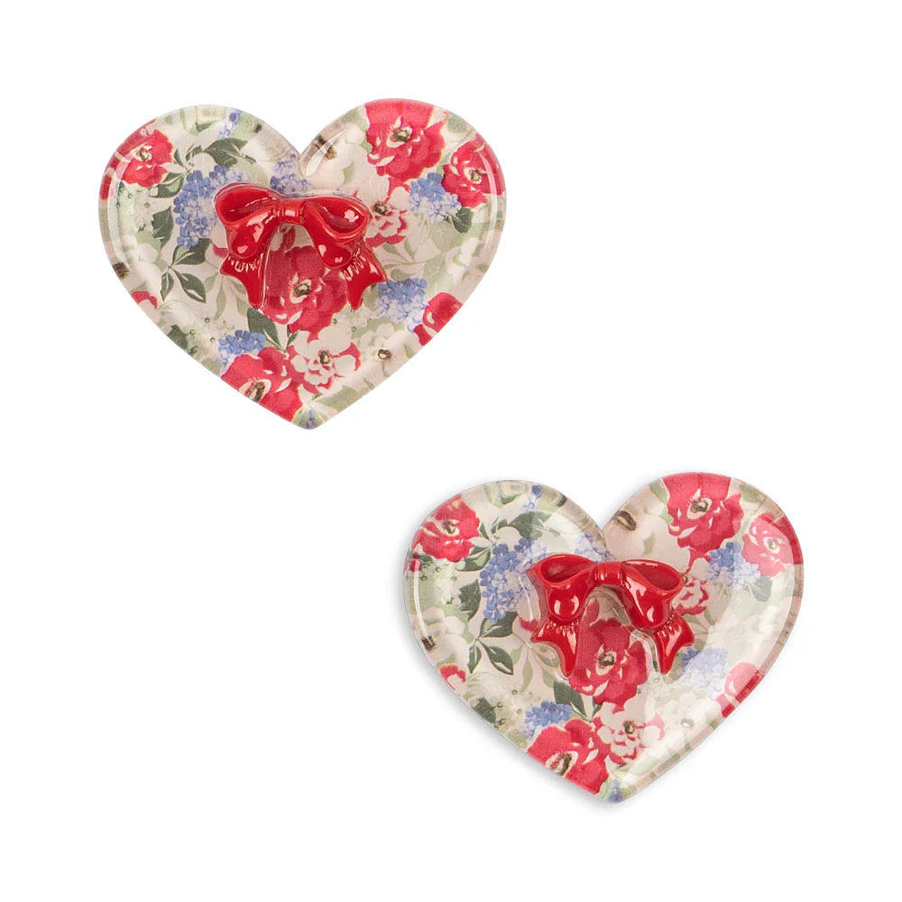 KONGES SLOJD VILMA BOW HAIR CLIP 2PC: FLORIS