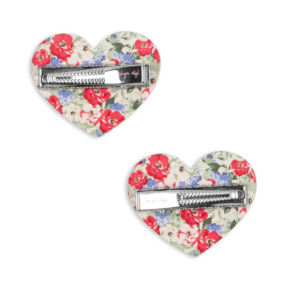 KONGES SLOJD VILMA BOW HAIR CLIP 2PC: FLORIS
