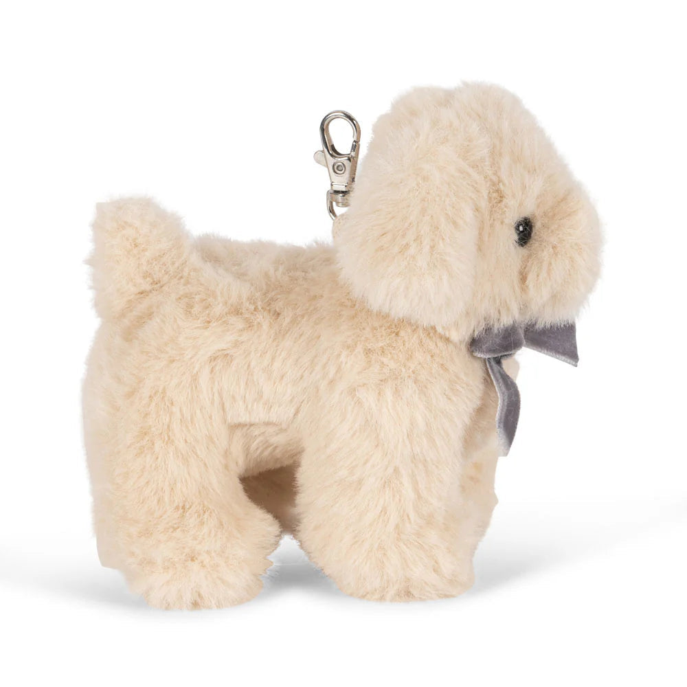 KONGES SLOJD BAG CHARM: BEIGE PUPPY