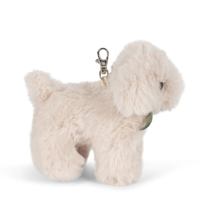 KONGES SLOJD BAG CHARM: OFF WHITE PUPPY