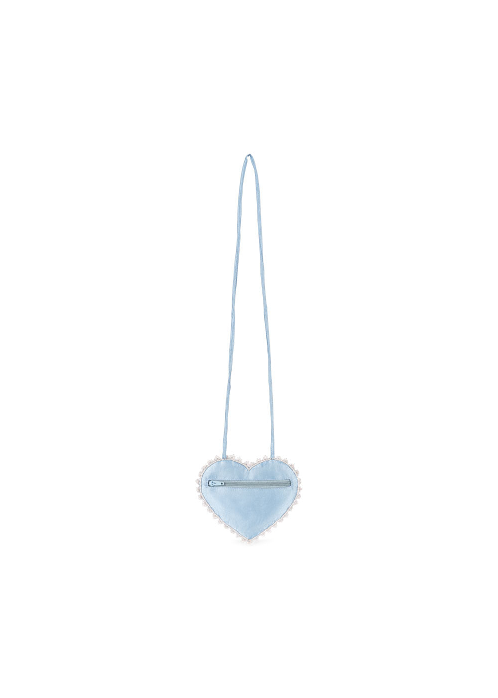 Konges Sløjd Beaded Heart Mini Purse Ashley Blue