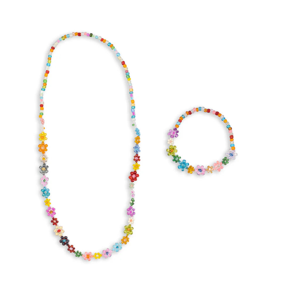 KONGES SLOJD FLOWER FIELD NECKLACE & BRACELET SET