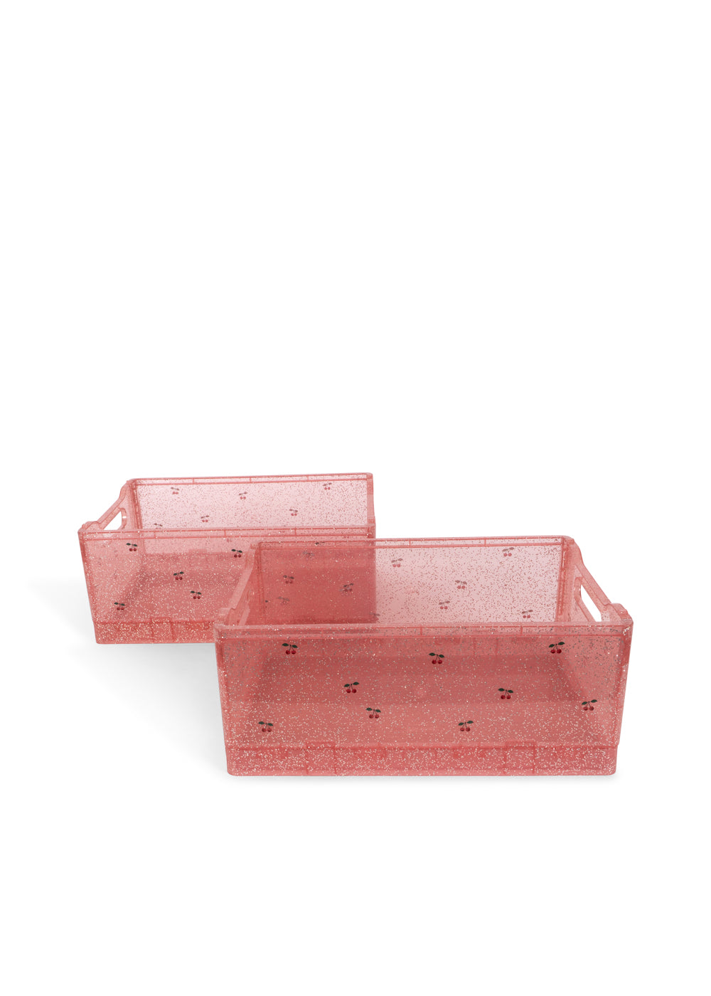 Konges Sløjd Glitter Storage Box 2pc Sparkling Blue