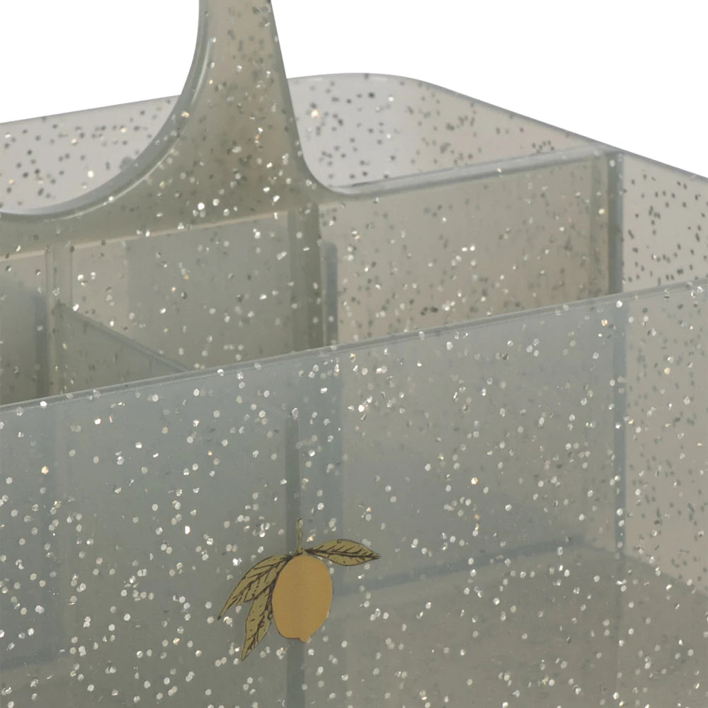 KONGES SLOJD GLITTER STORAGE ORGANISER: SPARKLING BLUE
