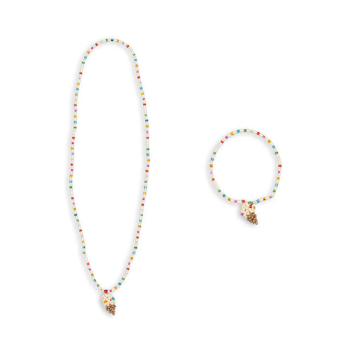 KONGES SLOJD ICE CREAM NECKLACE &amp; BRACELET SET