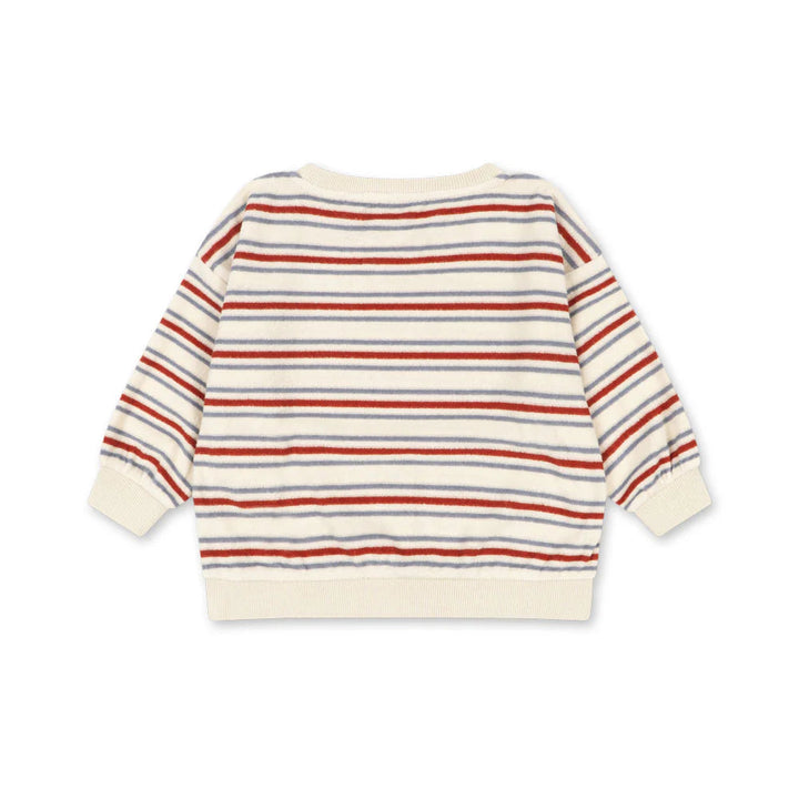 KONGES SLOJD ITTY RIB SWEAT SHIRT: STRIPE WINDS