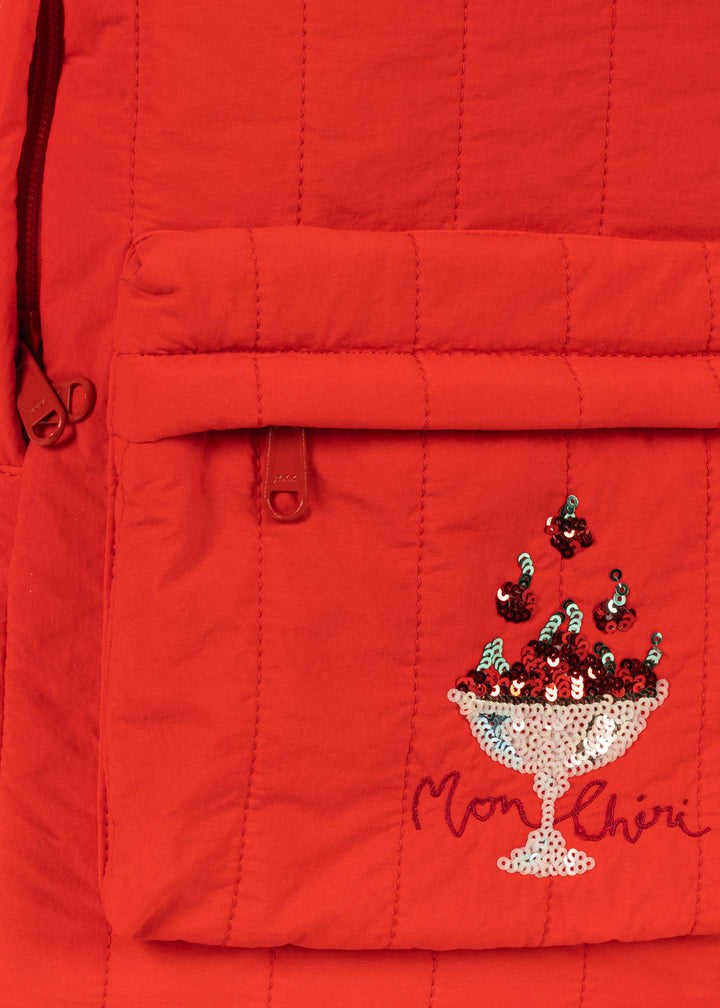 Konges Sløjd Juno Sequin Backpack Fiery Red - packshot