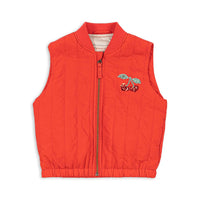 KONGES SLOJD JUNO SEQUIN VEST: FIERY RED