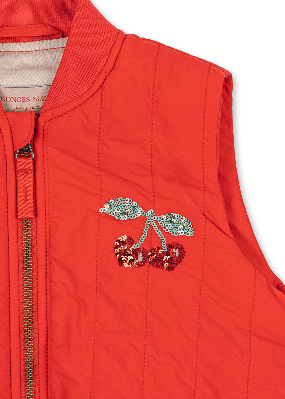 Konges Sløjd Juno Sequin Vest Fiery Red - packshot