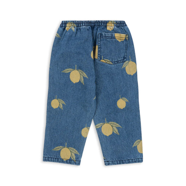 KONGES SLOJD MAGOT PANTS: LEMON DENIM