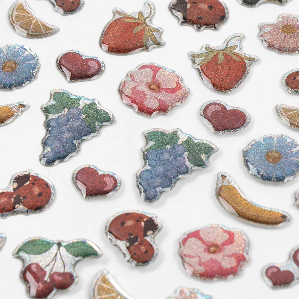 KONGES SLOJD PUFFY STICKERS: LADYBUG