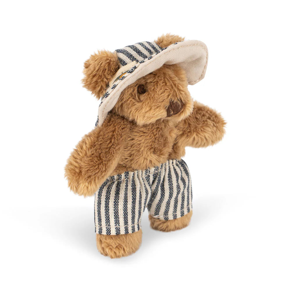 KONGES SLOJD TINY TEDDY TRAVEL: BLUE STRIPE