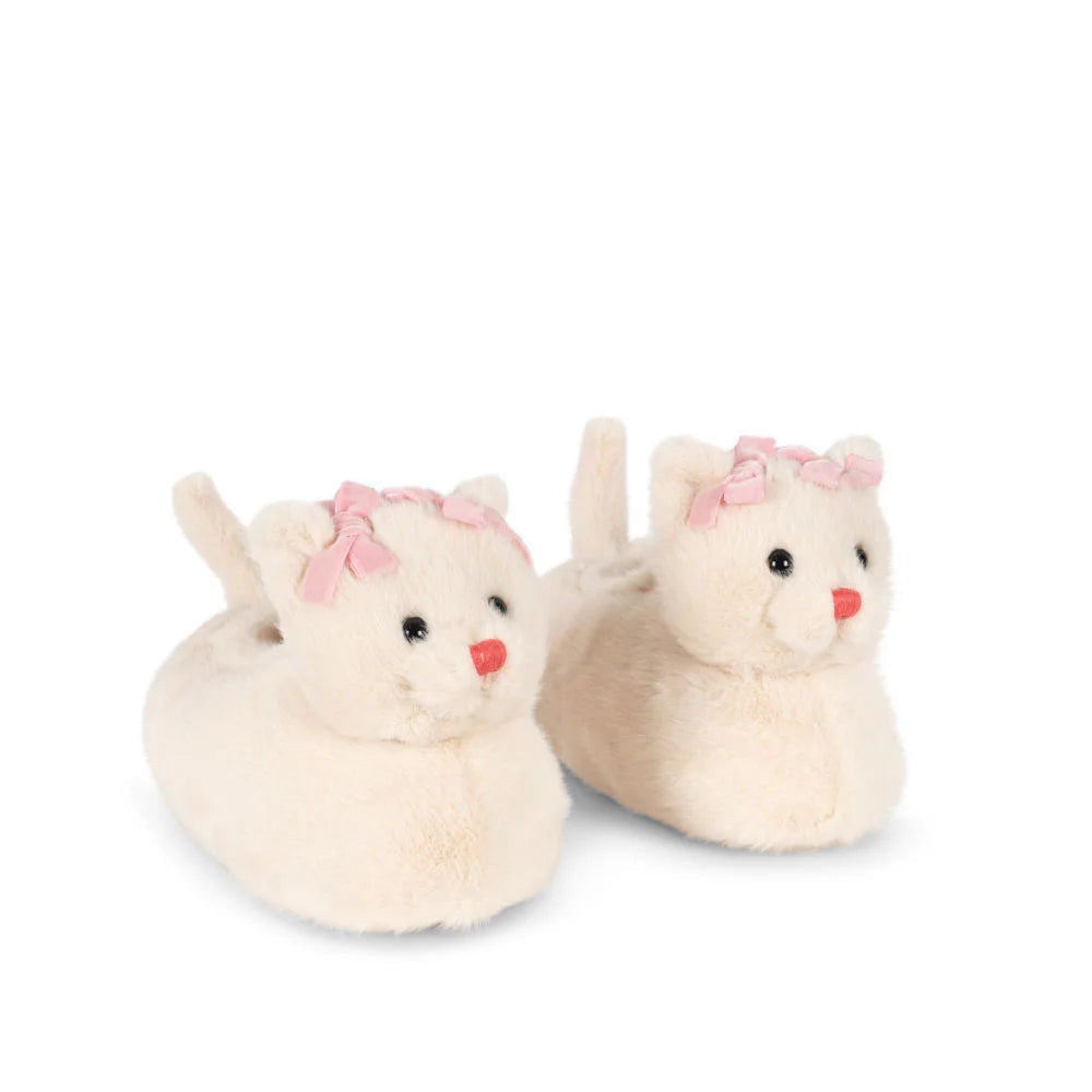 KONGES SLOJD KITTY FOOTIES: OFF WHITE