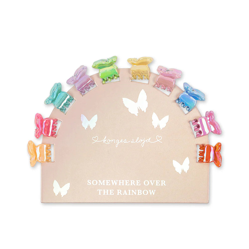 KONGES SLOJD MINI BUTTERFLY HAIR CLAWS 10PC
