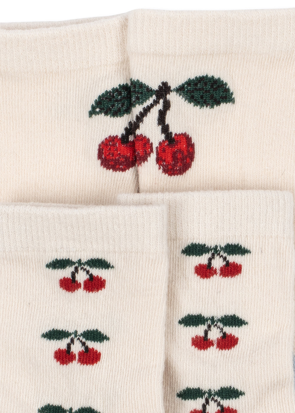 Konges Sløjd Jacquard Cherry Socks 2pc cherry mix - packshot
