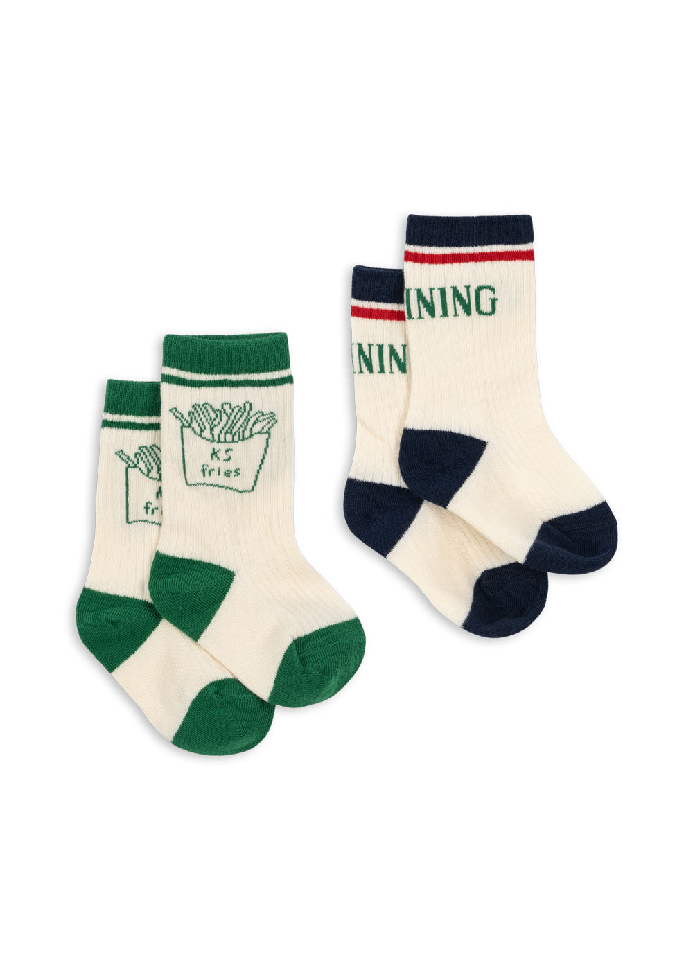 Konges Sløjd Fries Rib Socks 2pc - packshot