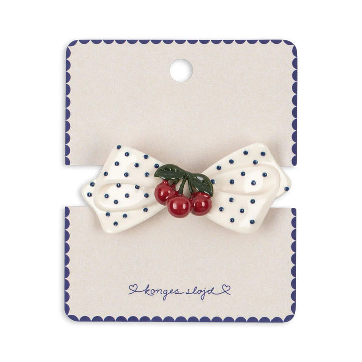 KONGES SLOJD CHERRY DOT HAIR CLIP
