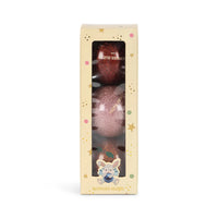 KONGES SLOJD SPARKLY BALLS 3PC: RED