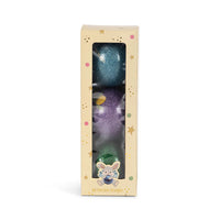 KONGES SLOJD SPARKLY BALLS 3PC: BLUE