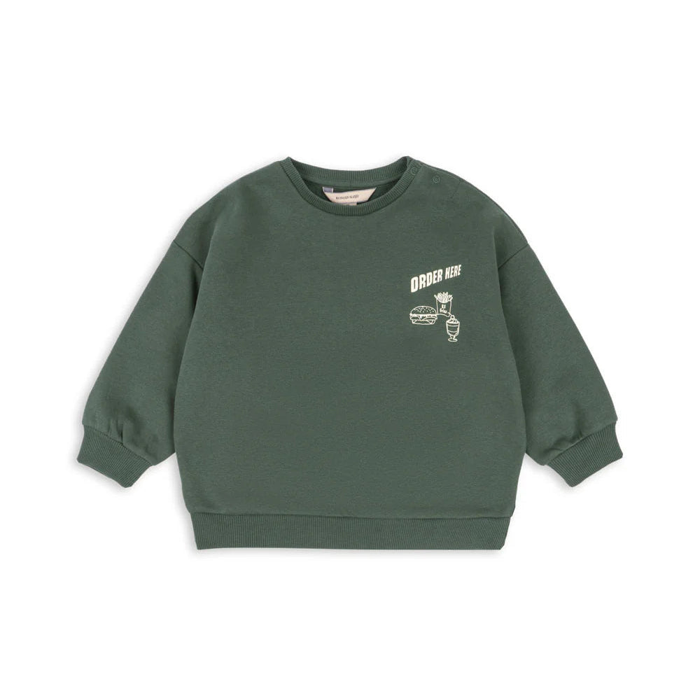 KONGES SLOJD LOU SWEAT SHIRT: CILANTRO