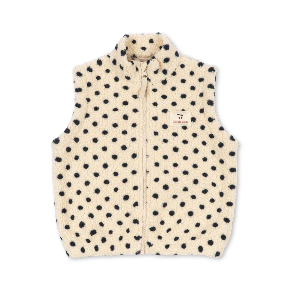 KONGES SLOJD JODY TEDDY VEST: DOT LUMIERE